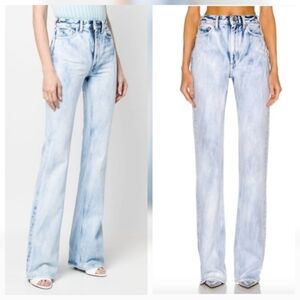 Alessandra Rich Bleached Out High Waist Denim 2022 Version Jeans